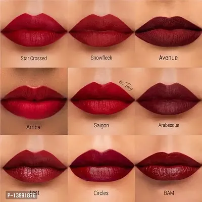 Lipstick Multicolor set of 12 Liquid Lipstick Kiss proof (Matte)-thumb5