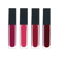 Red Edition Liquid Matte Minis Lipstick, 6 ml with 36H Waterproof Eyeliner Pencil - (Pack of 5)-thumb3