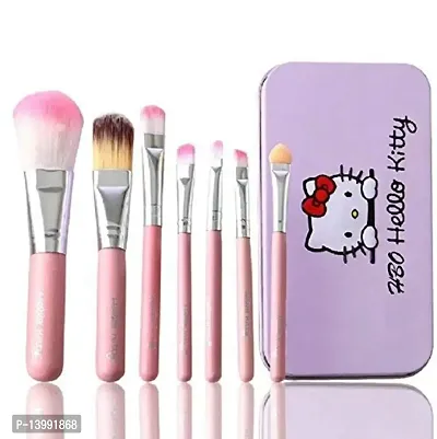 Hello Kitty Make Up Brush Set Pink (7 Pieces) Fine Quality-thumb2