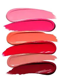 Lipstick Multicolor set of 12 Liquid Lipstick Kiss proof (Matte)-thumb2