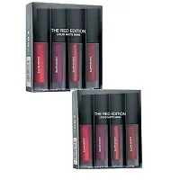 4in1 Red Edition Liquid Matte Minis Lipstick, 6-ml - (Pack of 2)-thumb1