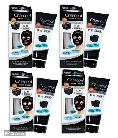 Ionix Charcoal Anti Blackhead Face Mask Cream 130 Gm Pack Of 4-thumb0