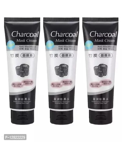 INDICUL  Full Charcoal Peel Off Mask 390 gm Pack of 3-thumb0