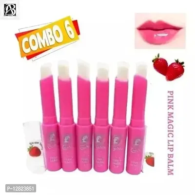 strawberry pink magic lip balm pack of 6