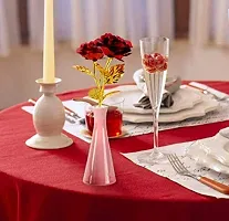 Own Box 24K Plated Artificial Flower with Long Stem for Rose/Propose/Valentine's Day (Red)-thumb2