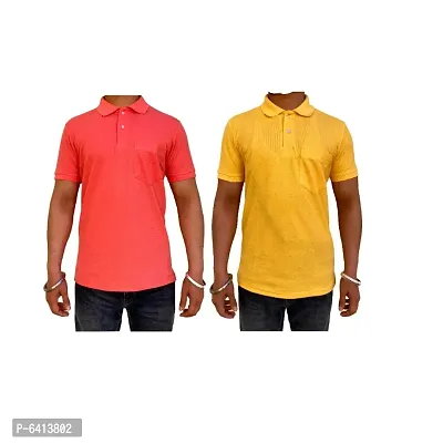 COMBO PACK OF 2 SOLID MATTY T-SHIRT FOR MEN