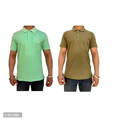 COMBO PACK OF 2 SOLID MATTY T-SHIRT FOR MEN