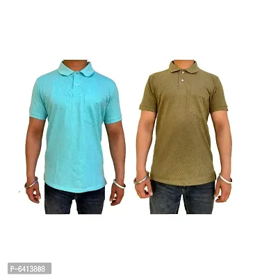 COMBO PACK OF 2 SOLID MATTY T-SHIRT FOR MEN