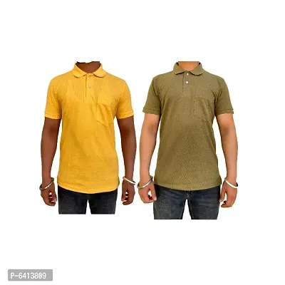 COMBO PACK OF 2 SOLID MATTY T-SHIRT FOR MEN