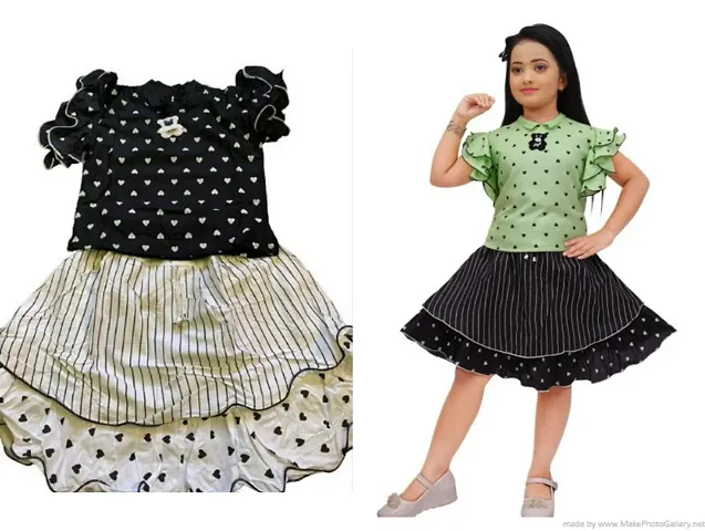 Girls Cotton Frock Combo