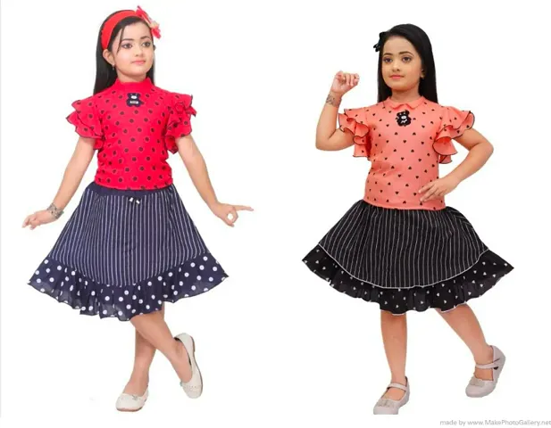 Girls Cotton Frock Combo