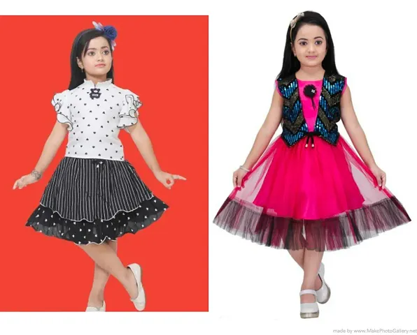 Girls Cotton Frock Combo