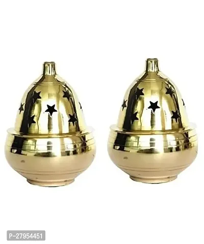 Spherulemuster Akhand Jyot Diya For Pooja Temple Decoration Pack of 2