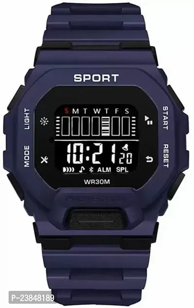 Elegant Purple Rubber Unisex Digital Watches-thumb0