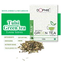 Regular Green Tea, Lemongrass , Rosemary , Tulsi Green Tea -1 Combo Pack of 4 (each 100g)-thumb4