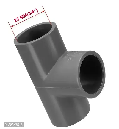 Grey PVC 25mm Tee Fittings Pipe Pack of 1-thumb4