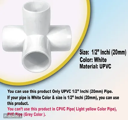 UPVC 4 Way Elbow 20MM For Plumbing Pipe Pack of 1-thumb4