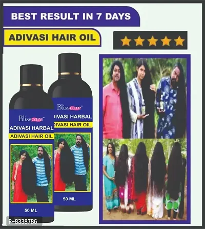Pack of 2 Adivasi hair oil All Type of Hair Problem Herbal Growth Adivasi Hair Oil-thumb0