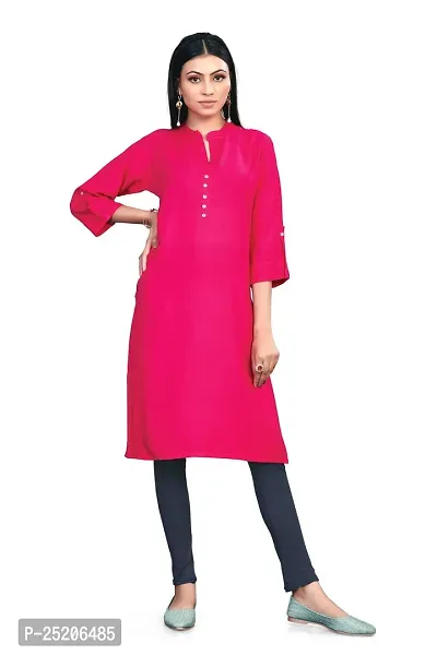 reyon Straight Kurti-thumb3