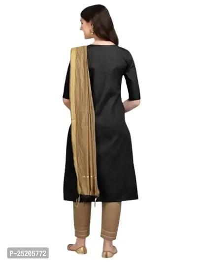 Chic Cotton Ensemble: Kurti, Pant, and Dupatta Set for Fabulous Comfort-thumb2