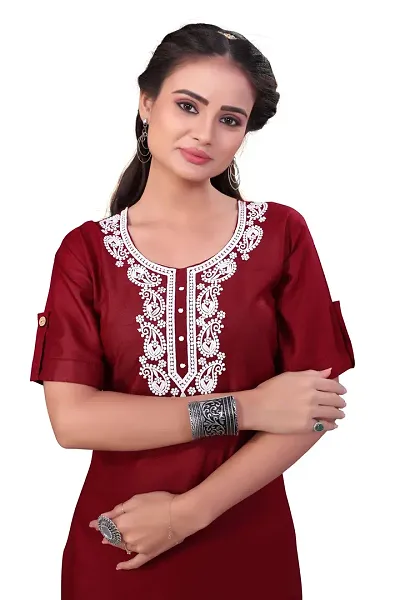 Effortless Elegance: Short Rayon Kurti