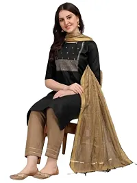 Chic Cotton Ensemble: Kurti, Pant, and Dupatta Set for Fabulous Comfort-thumb2