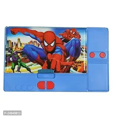 Plastic Kids Kiku Ultimate Spiderman Multi-Purpose Pencil Box, Blue Spiderpencilbox-thumb0
