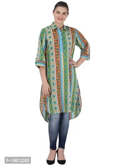 Stylish Soft Ribbed Cotton Printed Dresses For Women