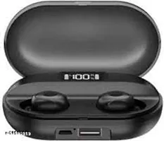 Buds T2 with TWS Wireless Earphone and Support Mobile Power Bank Bluetooth Headset (Black, True Wireless).-thumb2