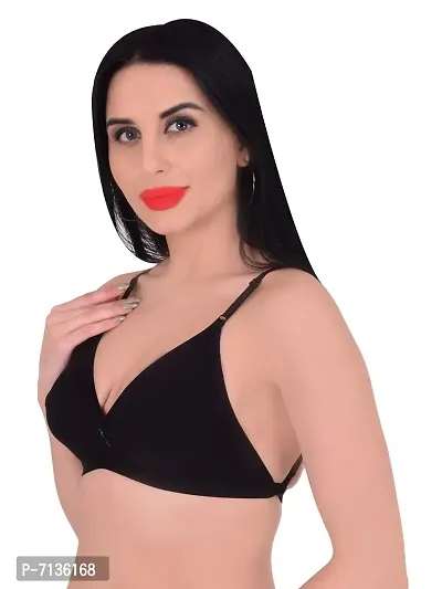 Embibo Black Full Coverage Bra - 34-thumb3