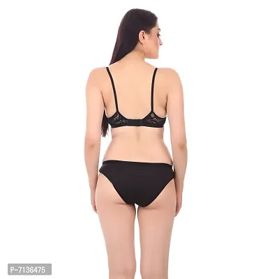 Buy Gujarish Black Hosiery Bra Panty Set for Women Online In India At  Discounted Prices