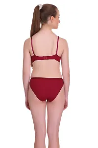 Embibo Maroon Color Lingerie Set-thumb3