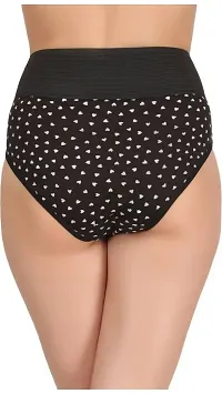 Popocracy Regular Women's Underwear Hipster Cotton Color - Solid Black Size - 3XL-thumb2