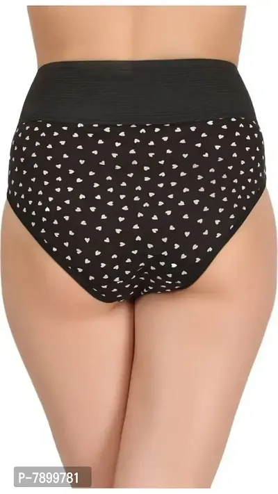 Popocracy Regular Women's Underwear Hipster Cotton Color - Solid Black Size - 3XL-thumb3