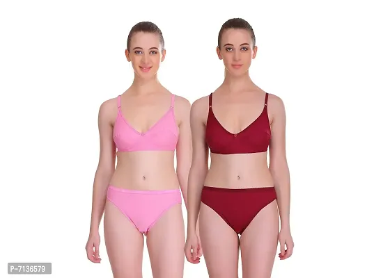Buy Embibo Pink Maroon Color Lingerie Set Online In India At Discounted  Prices