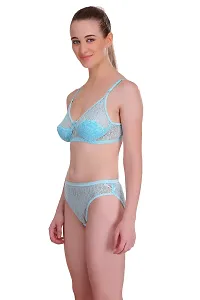 Embibo Women's Lingerie Set (Sky Blue, 30)-thumb2