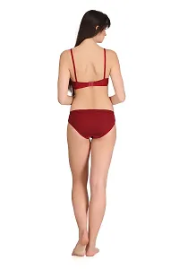 Embibo Women's Lingerie Set Maroon-thumb3