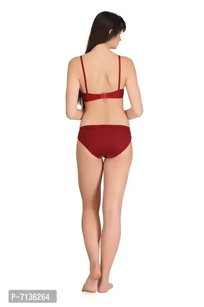 Embibo Women's Lingerie Set Maroon-thumb4