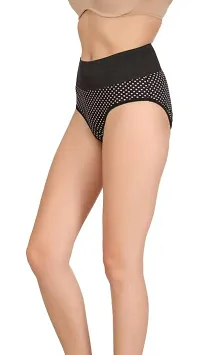 Popocracy Regular Women's Underwear Hipster Cotton Color - Solid Black Size - XXL-thumb2