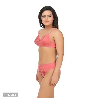 Embibo Peach Hosiery Lingerie Sets-thumb2