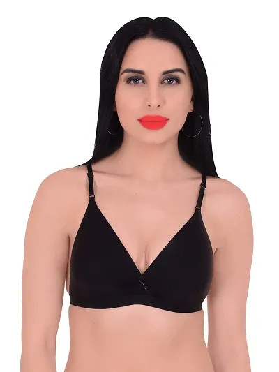 Women's Padded Wired Seamless Bra for Everyday Bra -