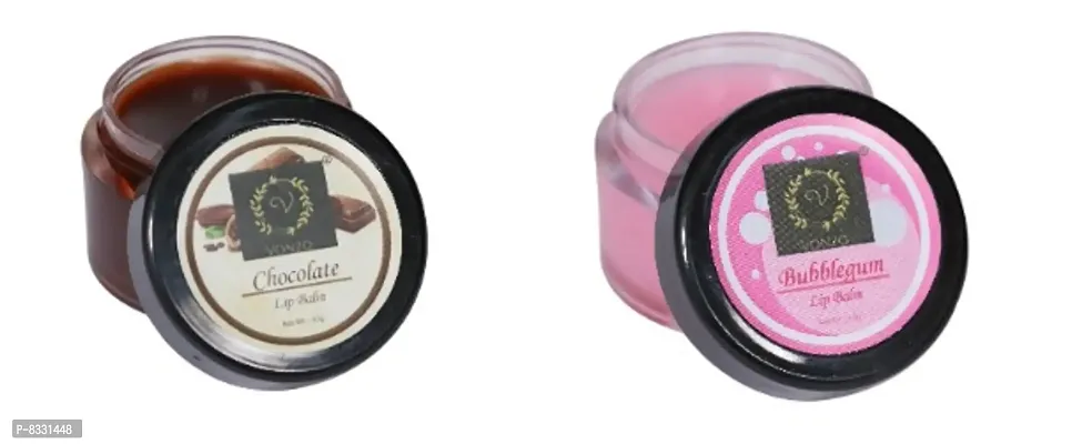 Vonzo Lip Balm For Dry Damaged and Chapped Lips  combo of chocolate and bubblegum