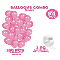 Pink Metallic Balloon Garland Arch Kit For Party Decorationnbsp;nbsp;(Pack of 101)-thumb2