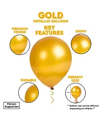 Golden Metallic Balloon Garland Arch Kit For Party Decorationnbsp;nbsp;(Pack of 101)-thumb1