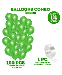 Green Metallic Balloon Garland Arch Kit For Party Decorationnbsp;nbsp;(Pack of 101)-thumb2