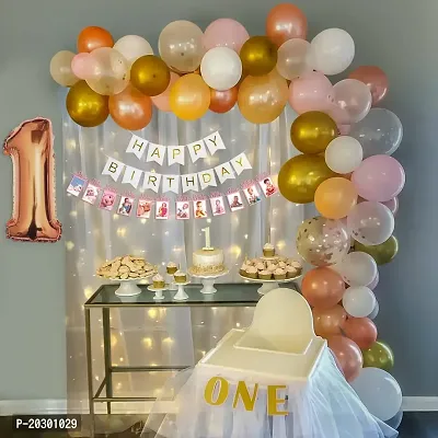 1st Happy Birthday Decorations Balloons DIY Combo Kitnbsp;nbsp;(Set of 62)