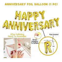Happy Anniversary Balloon Decoration Kit (Red) Pack Of 27-thumb2