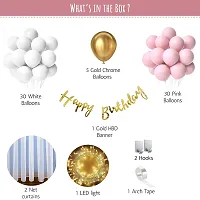 Happy Birthday Decorations Balloons DIY Combo Kitnbsp;nbsp;(Set of 72)-thumb1