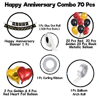 Happy Anniversary Balloon Decoration Kit (Red) Pack Of 35-thumb1