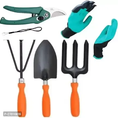 nbsp;Reusable Rubber Gloves Garden Tool Kit 5 Tools Pack of 5-thumb0